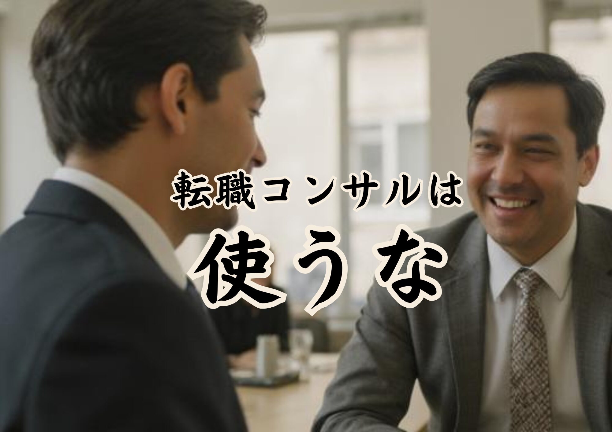 「転職コンサル」を使う前に知ってほしい現実